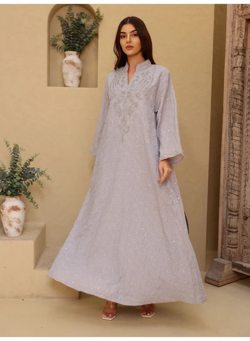 IKKXA Ikkxa Tharaa Jalabiya IK7003 Blue